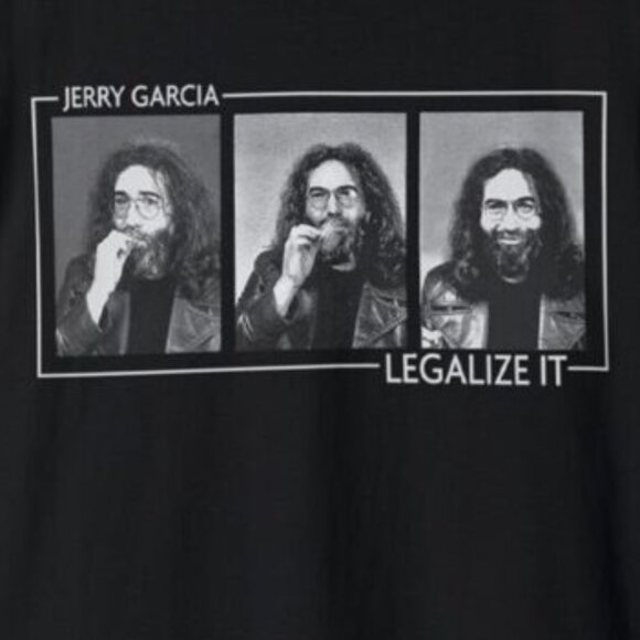 Jerry Garcia Legalize It Rock Music Fan Gift Graphic Retro T-shirt 24 - Picture 2 of 5